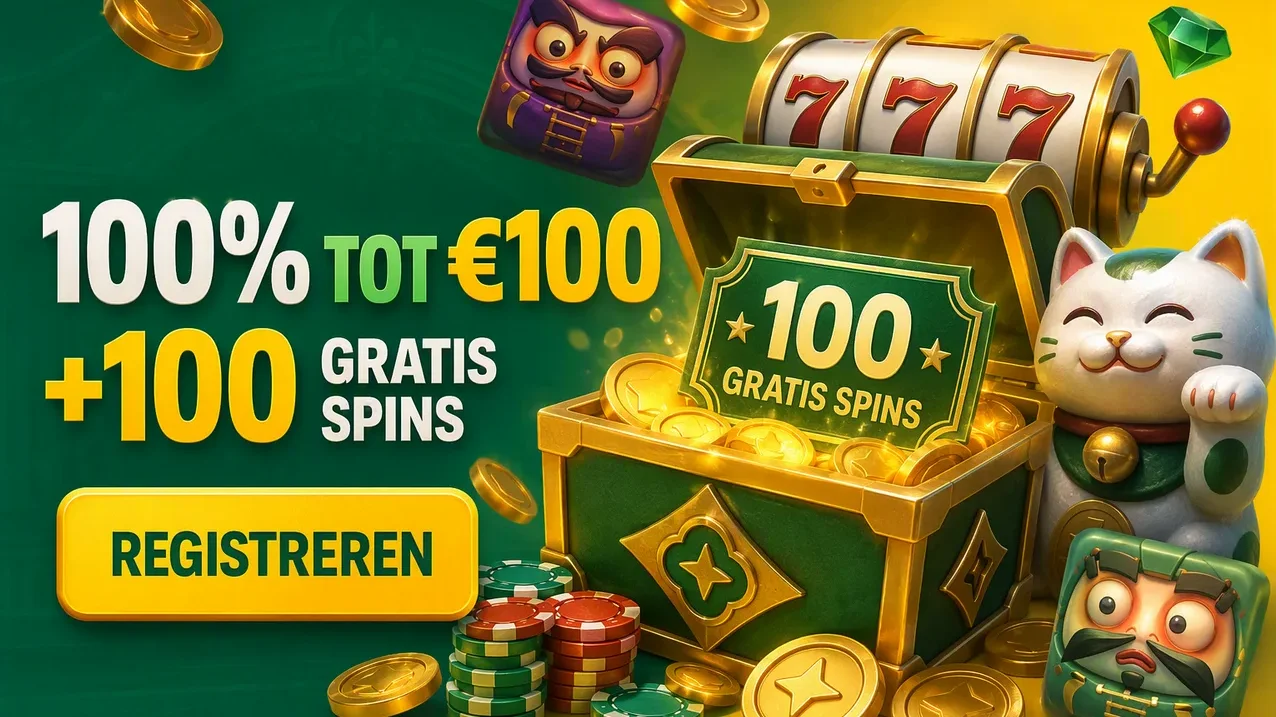QBet Casino Bonussen 2026 — Welkomstbonus tot €100 en Dagelijkse Cashback