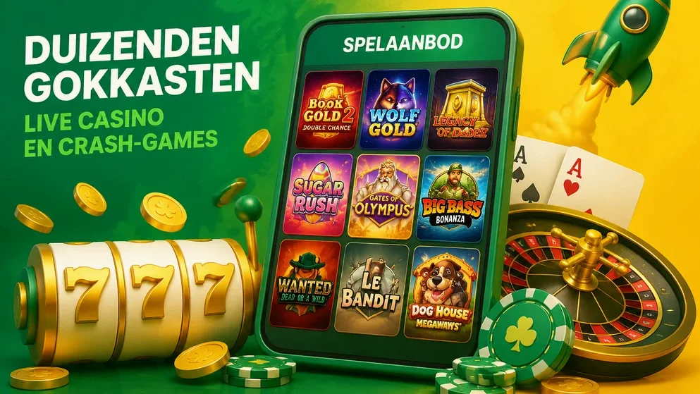 Raster van slotspellen van verschillende providers
