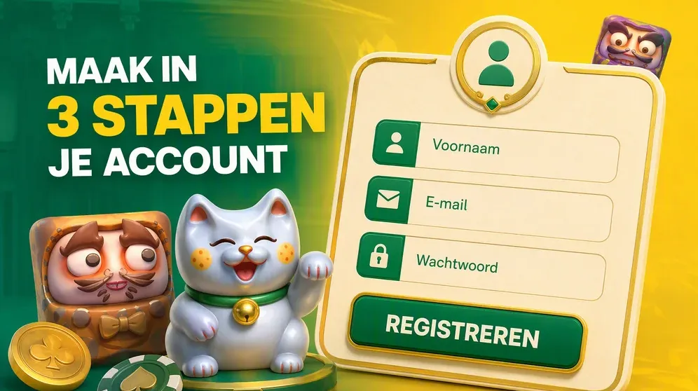 Registratieformulier met invoervelden op scherm